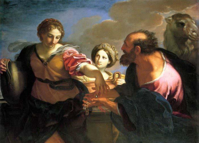 Carlo Maratti Rebecca and Eliezer at the Well oil painting picture